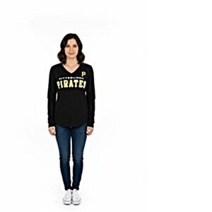 Womens pittsburgh pirates long sleeve tee shirt new with tags